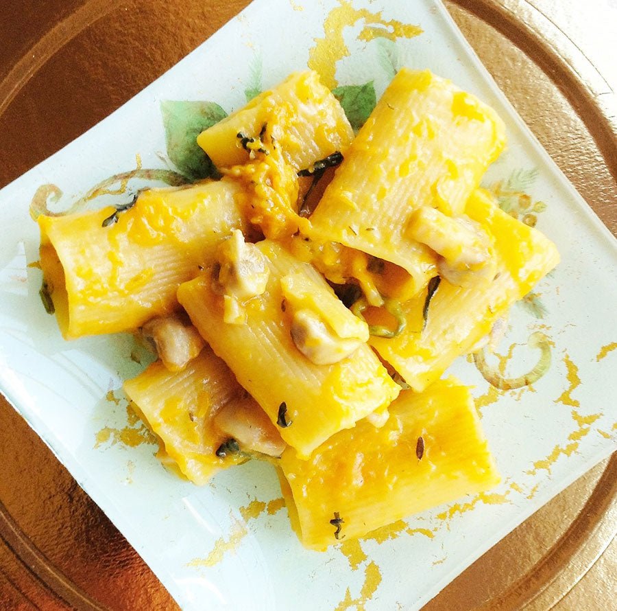 PACCHERI ALLA ZUCCA GRATINATA NAPPATA AL GORGONZOLA - La Bottega di Forte
