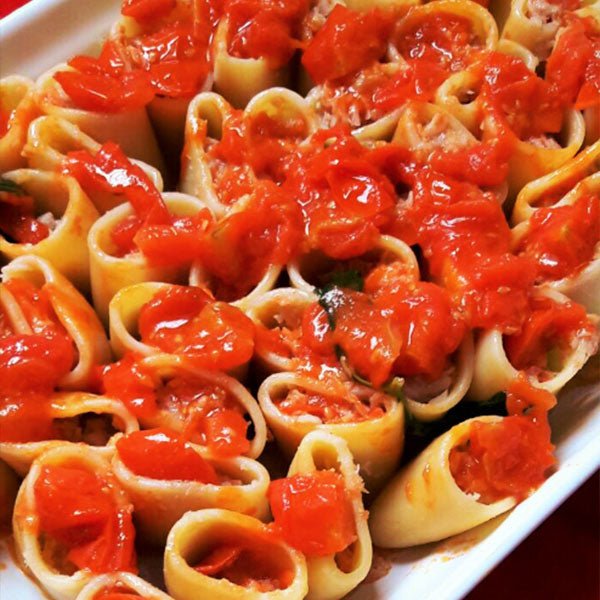 PACCHERI RIPIENI AL FILETTO DI PERSICO - La Bottega di Forte