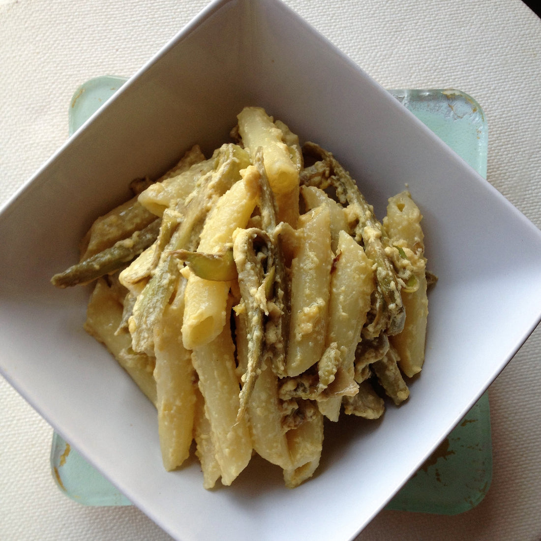 PENNE AI CARCIOFI IN SALSA FRICASSEA - La Bottega di Forte